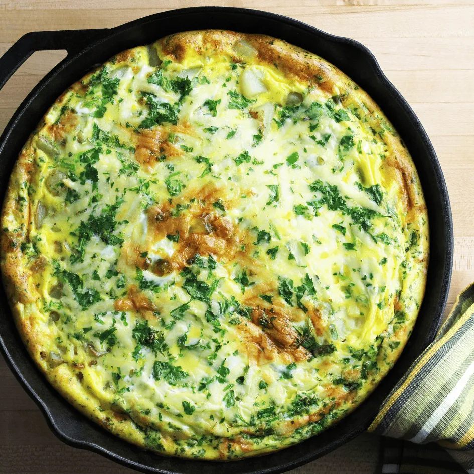 Fritatta met groene groente