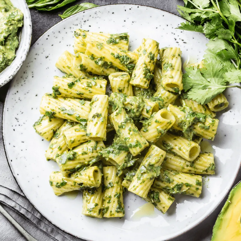 Pasta met avocado