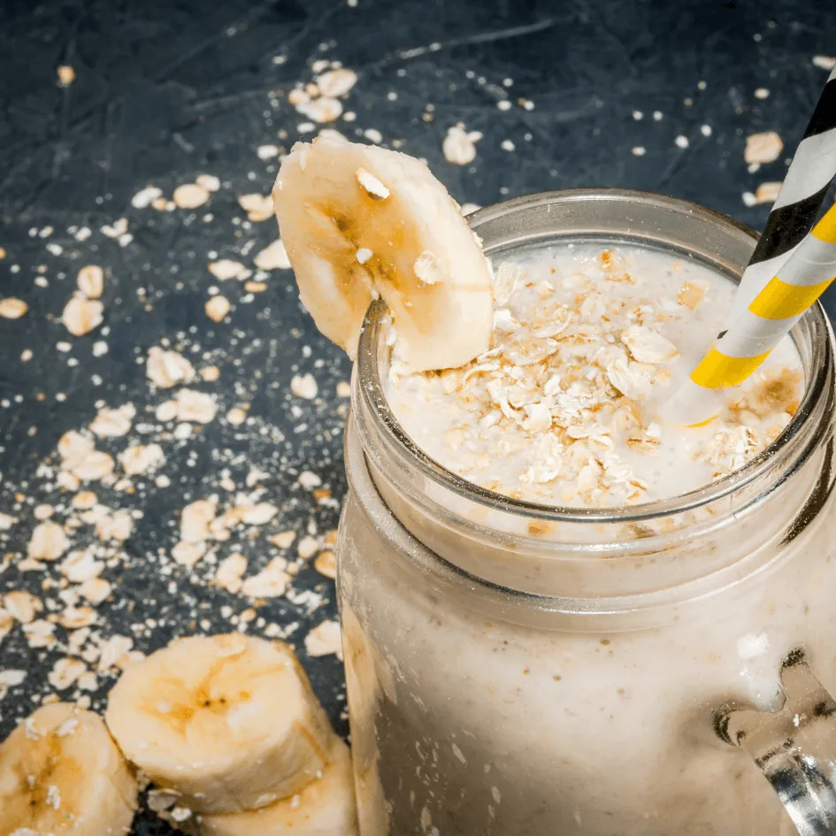 Havermout met banaan en kokos
