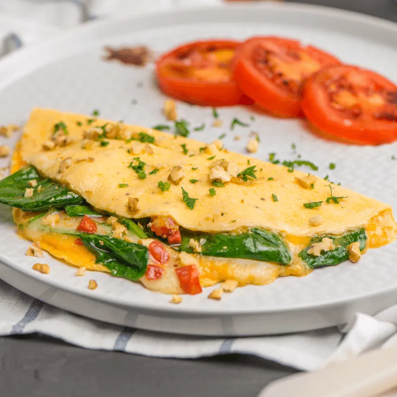 omelet met groenten