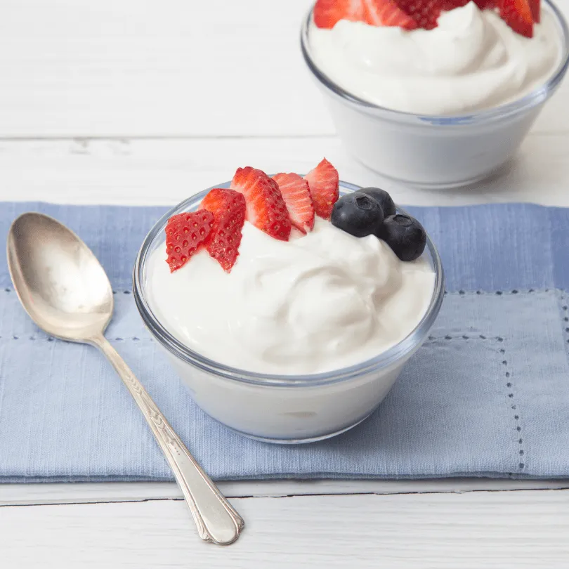 Griekse yoghurt met bessen