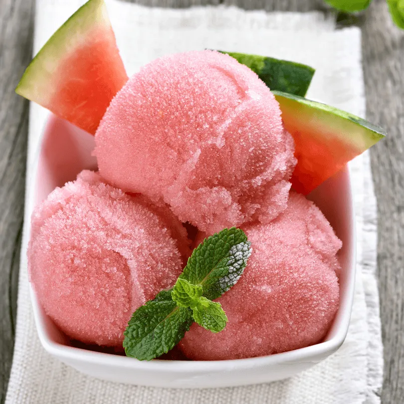 Watermeloen sorbet