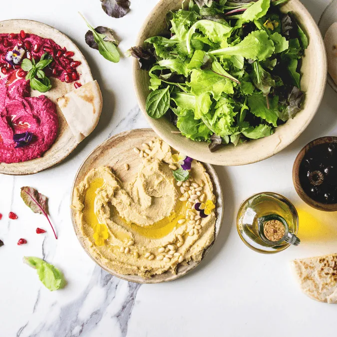 Vegetarisch broodbeleg spreads
