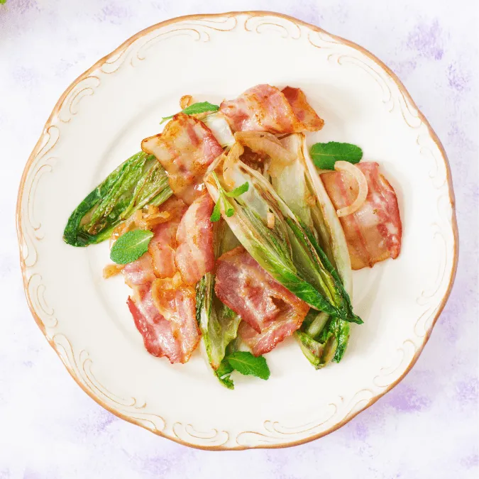 Gegratineerde witlof met ham en kaas