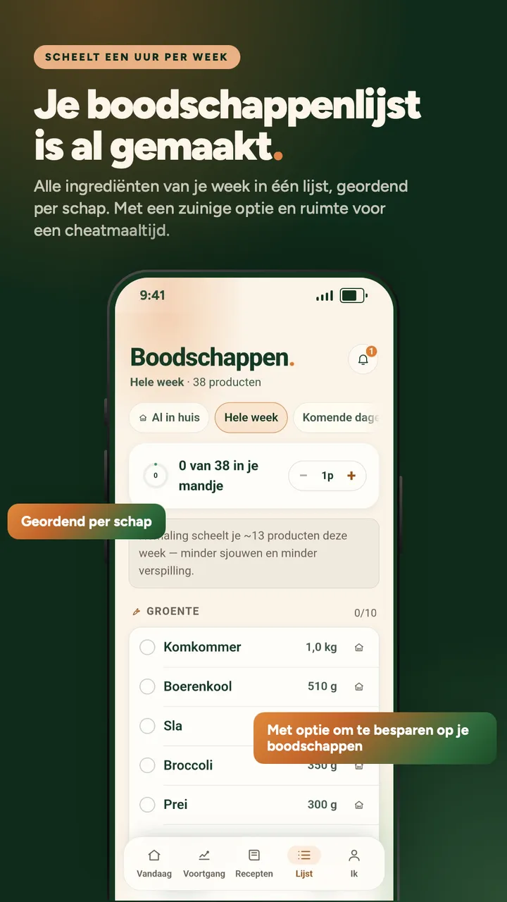 Voedingsschema.nl-app, schermafbeelding 4 van 8